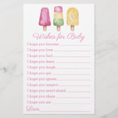 Girl Ready to Pop Summer Baby Dusche (Vorderseite)