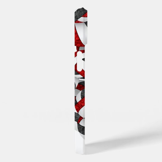 Girl Red Black Team färbt Volleyballs gemustert Case-Mate iPhone Hülle (Rückseite / Rechts)