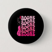 Girl Retro Boone Groovy Flower First Name D 80's Button (Vorderseite)