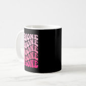 Girl Retro Boone Groovy Flower First Name D 80's  Kaffeetasse (Vorderseite Links)