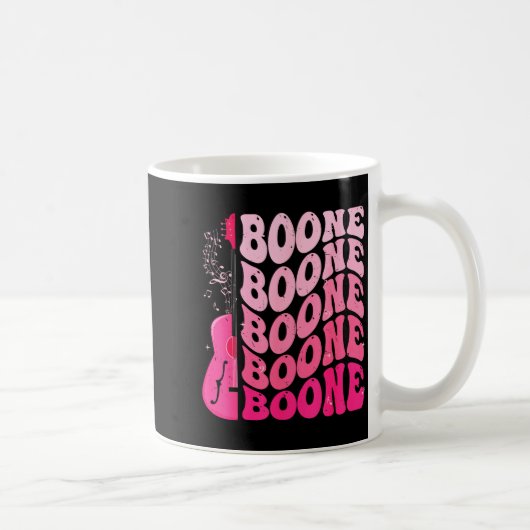 Girl Retro Boone Groovy Flower First Name D 80's  Kaffeetasse (Rechts)