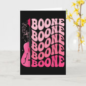 Girl Retro Boone Groovy Flower First Name Personal Karte (Gelbe Blume)