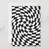 Girl Retro Ghost Halloween Einladung (Rückseite)