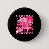 Girl Retro Jonas Groovy Flower First Name D 80's  Button (Vorderseite)