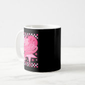 Girl Retro Jonas Groovy Flower First Name D 80's Kaffeetasse (Vorderseite Links)