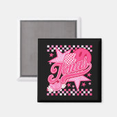 Girl Retro Jonas Groovy Flower First Name D 80's  Magnet (Vorderseite/Rückseite)