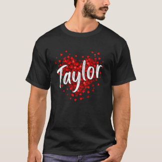 Girl Retro TAYLOR Vorname Personalisiert Groovy B T-Shirt