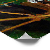 Girl Riding a Carriage, Mary Cassatt Poster (Ecke)