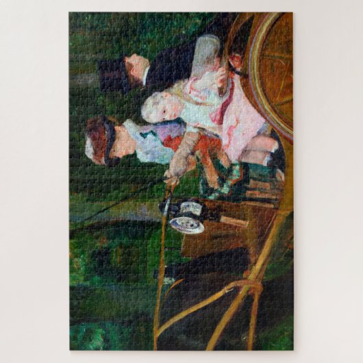 Girl Riding a Carriage, Mary Cassatt Puzzle (Vertikal)