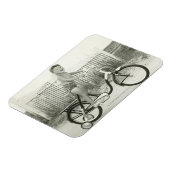 Girl Riding Brad Magnet (Linke Seite)