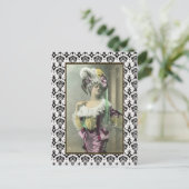 Girl Risque French Dancer zeigen Postkarte (Stehend Vorderseite)