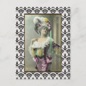 Girl Risque French Dancer zeigen Postkarte (Vorderseite)