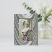 Girl Risque French Dancer zeigen Postkarte (Stehend Vorderseite)