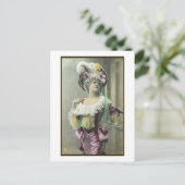 Girl Risque French Dancer zeigen Postkarte (Stehend Vorderseite)