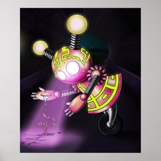 Girl Robot Poster (Vorne)