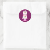 Girl Robot Stickers (Tasche)