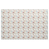 Girl-Rosa, Gelb und Blau-Blütenblüte individuell a Stoff (Yard (91,4 cm))