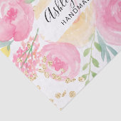 Girl-Rosa-Gelbgold lockere Blütenfarbe Seidenpapier (Ausschnitt)