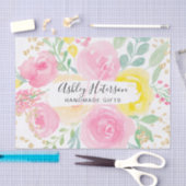 Girl-Rosa-Gelbgold lockere Blütenfarbe Seidenpapier (Handwerk)