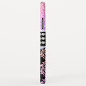 Girl-Rosa-Regenbogen-Glitzer Case-Mate iPhone Hülle (Hinten/Rechts)