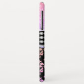 Girl-Rosa-Regenbogen-Glitzer Case-Mate iPhone Hülle (Hinten/Links)