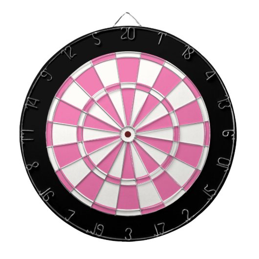 Girl rosa Schwarz und Weiß Dartscheibe (vorne)