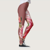 Girl-Rose dunkelrosa Aktive Kleidung Leggings (Rechts)