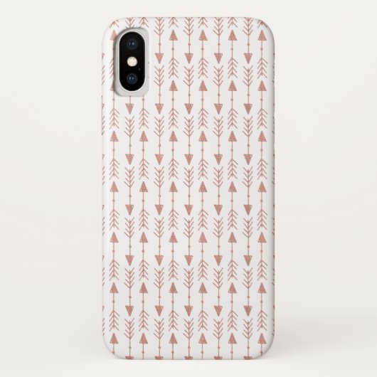 Girl Rose Gold Foil Look | Boho-Stammespfeile Case-Mate iPhone Hülle (Rückseite)