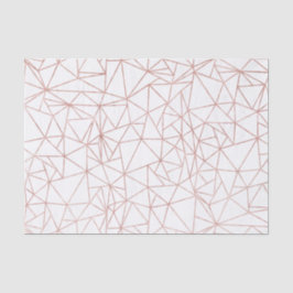 Girl Rose Gold Geometric Kupfer Polygon Seidenpapier