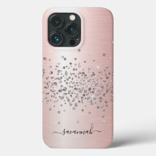 Girl Rose Gold Glitzer Name Case-Mate iPhone Hülle