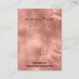 Girl-Rose-Gold-Imitate Visitenkarte