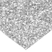 Girl Rose Gold Silver Glitzer Ombre Design Mittelgroßer Tischläufer (Ecke)