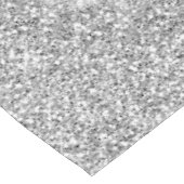 Girl Rose Gold Silver Glitzer Ombre Design Tischdecke (Schrägansicht)