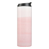 Girl-Rose ombre custom mit Monogramm Thermosbecher (Nach links gedreht)