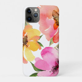 Girl Rose Rosa Gelbe Wasserfarbe Case-Mate iPhone Hülle