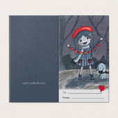 Girl | Rote Garland-Klassenzimmer Valentine-Tagesk (Außenseite Aufgefaltet)