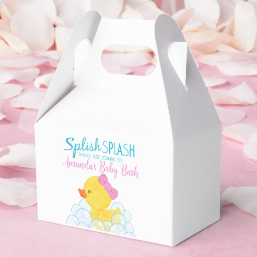 Girl Rubber Duck Baby Showbox Geschenkschachtel
