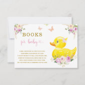 Girl Rubber Duck Books für Babykarten (Vorderseite)