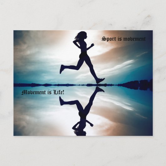 Girl-Run Postkarte (Vorderseite)