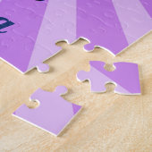 Girl Running Marathon Runner Jogger Pink Name Nied Puzzle (Seite)