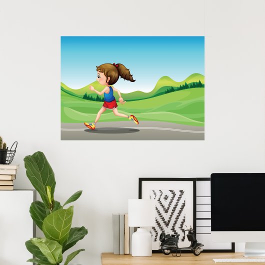Girl Running Poster (Heimbüro)