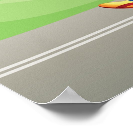 Girl Running Poster (Ecke)