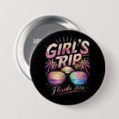 Girl’s Trip Florida 2024 Summer Beach Weekend Button (Vorne & Hinten)