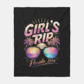 Girl’s Trip Florida 2024 Summer Beach Weekend Fleecedecke (Vorderseite)