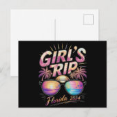 Girl’s Trip Florida 2024 Summer Beach Weekend Postkarte (Vorne/Hinten)