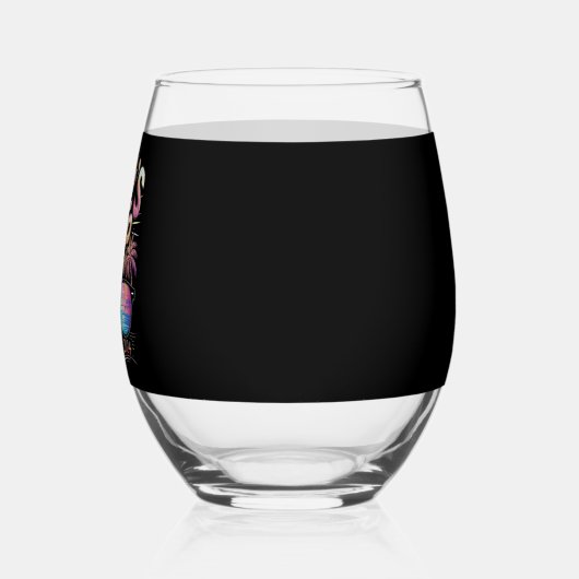 Girl’s Trip Florida 2024 Summer Beach Weekend Weinglas Ohne Stiel (Links)