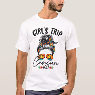 Girl’s Trip Vacation Cancun 2022 Mexico Girlfriend T-Shirt