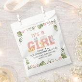 Girl Safari Animal Baby Shower  Geschenktütchen (Ausgeschnitten)