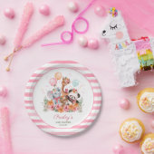 Girl Safari Animals Pappteller (Party)