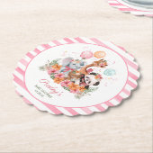 Girl Safari Animals Untersetzer (angewinkelt)